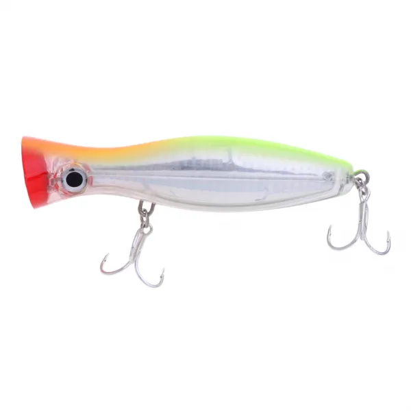 QDY Popper Fishing Lure Hard Bait with Treble Hook Life-like Crankbaits Bass