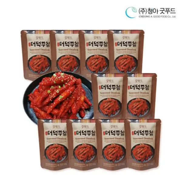강원도산골 더덕무침 10팩, TC) 강원도산골더덕무침10팩