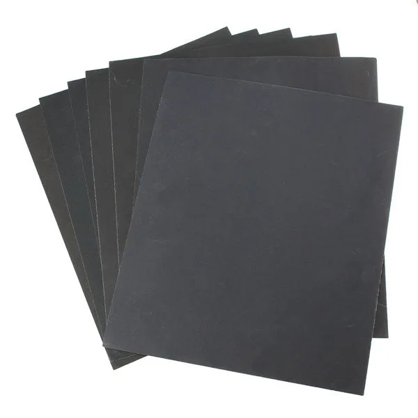 Acofuns 7pcs 230x280mm 사포 400-1200 그릿 습식 건식 방수, 1개