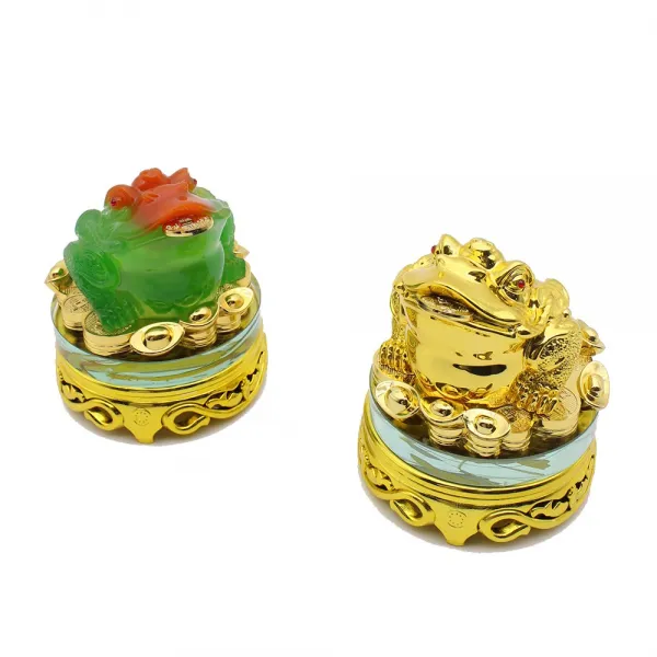  쓰리몰 재물을 불러오는 삼족두꺼비 장식품 인테리어소품 개업선물/집들이선물 금두꺼비