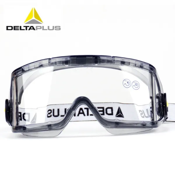DELTAPLUS 김서림방지 자외선차단 충격방지 작업 보안경 (자전거고글 겸용)
