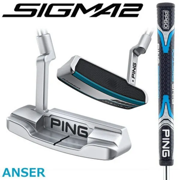 PING [핑] SIGMA2 [시그마2] ANSER [앤서] 퍼터 플라티나(platina)무마무리 길이 조정 기무능함 PP60그립, 상세 설명 참조1