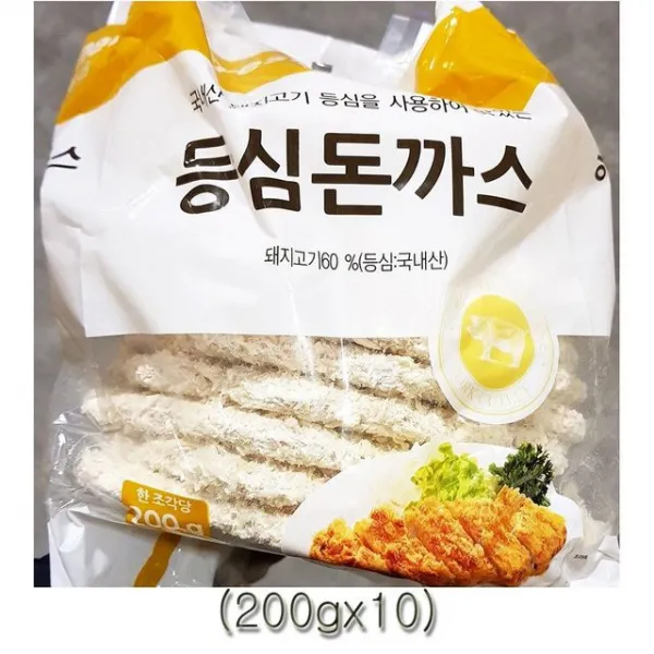 FO 등심돈까스 200g 10 납품 경양식 푸짐한 자취요리 축산가공식품 튀김 돈가스 맥주안주, 1개