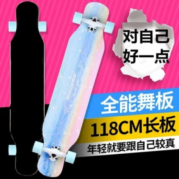 생활도움 스노보드 롱보드 패기 미니보드 대어보드 더블 래글런 보드 도로 미끄럼 방지 4륜 백팩