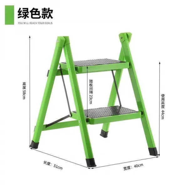 메타직구 키높이의자 논슬립 미끄럼방지 도서관 계단 높은 사다리를 오르다 옷과 모자 간 책꽂이 하이 걸상 가정용 한 묶음 스위트 그린 A1 3