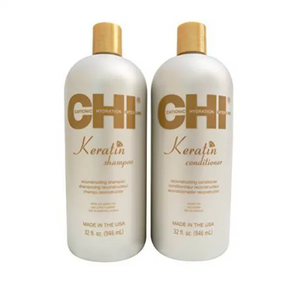 Farouk CHI Keratin Duo Shampoo & Conditioner Set 32 Oz, 상세내용참조