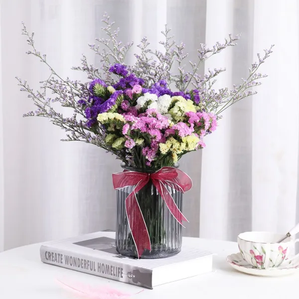 윈난성 잊지 마세요 나는 생화꽃 꽃꽂이 말린꽃 프리저브드꽃다발 실내 진열 풍건 진짜 하늘에 별이 가득하다 꽃병 보라색 _핑크 _화이트 _엘로 _미드 말린꽃 가방