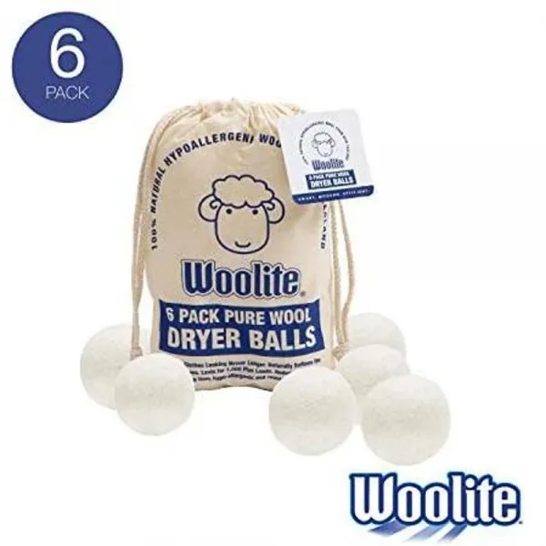 Woolite - 양모 세탁 건조기 공 -건조 시간 삭감 의류 주름 친환경 - 6팩, .
