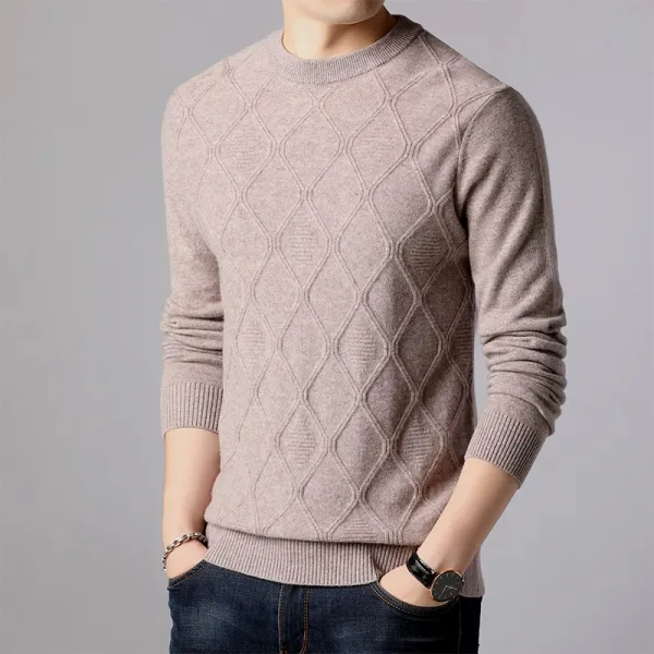 벨라루티 클래식모던 긴소매 캐주얼 라운드넥 니트