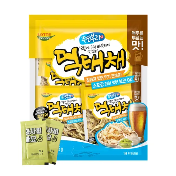 롯데푸드 주전부리 먹태채 255g, 단품