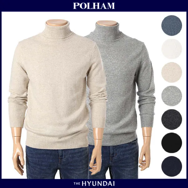  현대백화점 폴햄 남성 미들게이지 터틀넥 캐시미어 니트 스웨터_us Phz4eu1010