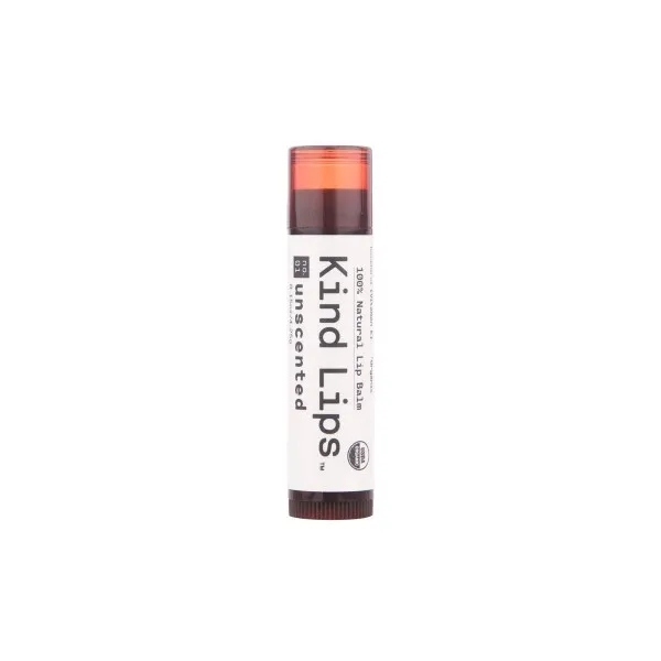 [Kind Lips] 종류 입술 유기 립 밤 | 무 향료 제 01 싱글 0.15oz | 모든 자연 챕스틱, 단일상품, 단일상품