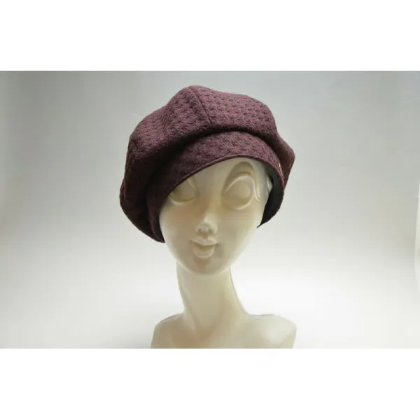 닥스 닥 스 의 조절 장치 가 달 린 여성 베레모 회색 검은색 D9619