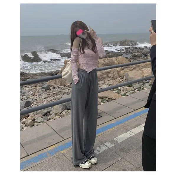 일자통바지 사람마다 장딴지 터지다 입기 좋은 지나치다 슬림핏 노 오버핏 바짓가랑이 화이트 물 2670035599