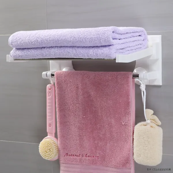 세면실 스테인리스 수건 수납정리대, 사진이미지(40cm)