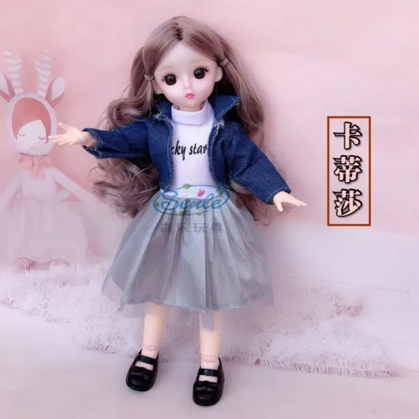맹아 30 센치 이몬스 공주 3D 진짜 눈 21 관절 6부 BJD 인싸템, 카티샤 그림참조 전체 인형  20  （선물