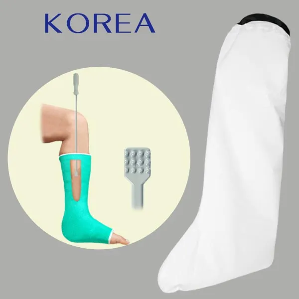 헬스데이 깁스방수커버 다리 팔 방수팩 기브스 깁스긁개, 깁스방수커버 다리L80 + 깁스긁개, 1개