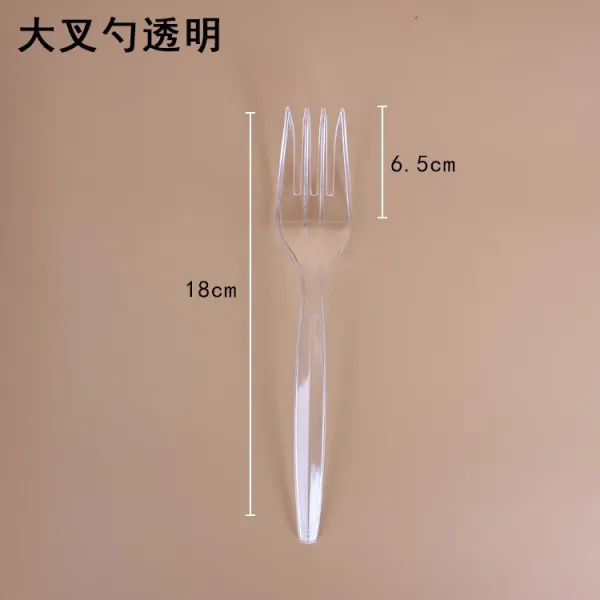 스푼 건지다 일회용 숫가락 단독 가방 룩 스몰자 Pp 비닐 플라스틱 작은 음식 탕 밥 자루 큰 포크 숟가락 100 개