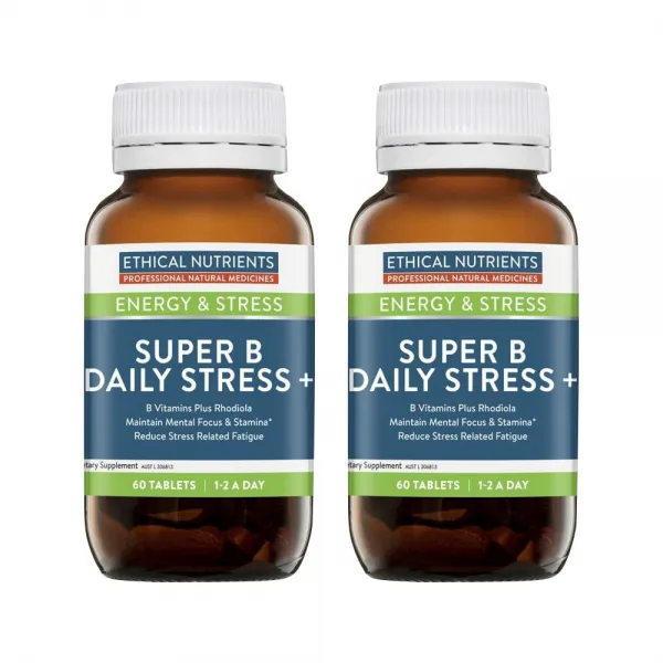 Ethical Nutrients 에티컬 뉴트리언츠 스트레스 수퍼 비타민B 60정x2개 Super B Daily Stress, 60정, 1개
