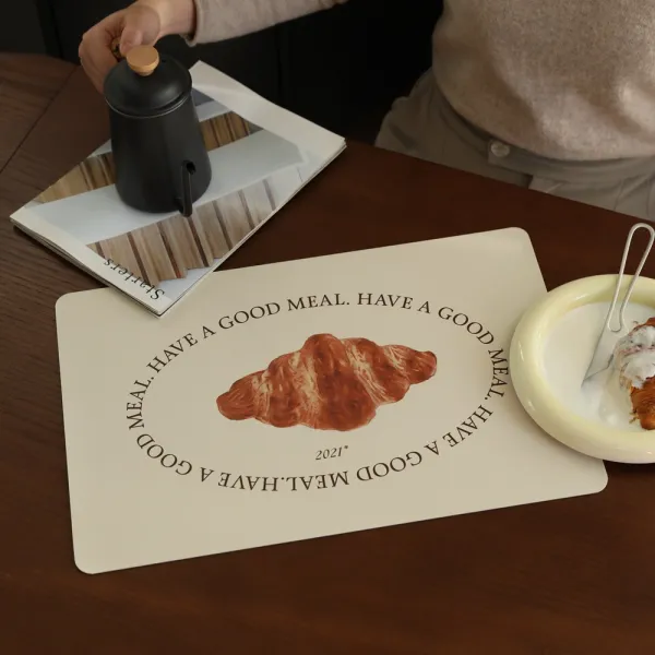KORELAN신상 심플한 ins풍 직사각형 단열 쿠션 사랑스럽고 상큼한 PVC 방수 오염 방지 양식 쿠션, 자모는 칭송할 만하다