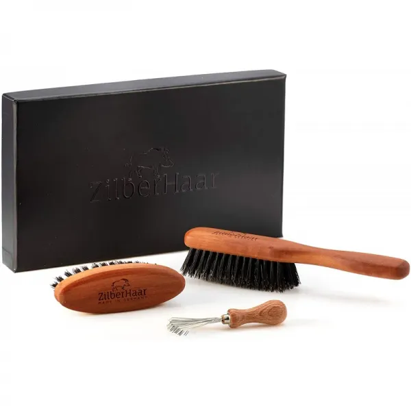 ZilberHaarBlardBroomingKit(Stiff버전)첫번째 절단 BoarBristles-중간에서 길고 두꺼운 Beards에 적합-GrowthStyling을 위한, 단일옵션, 단일옵션