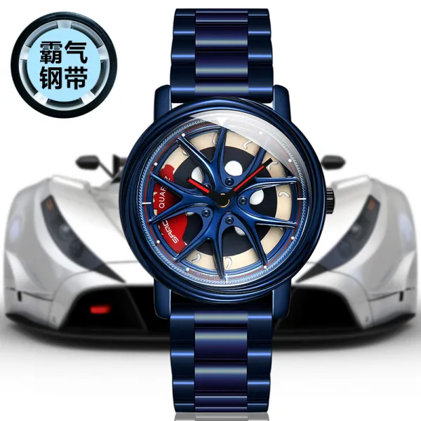 바하마스브리즈 학생시계 브레이크 캘리퍼 자동차 다이얼 창의 신개념 벌레 구멍 개성 회전 방수 남생