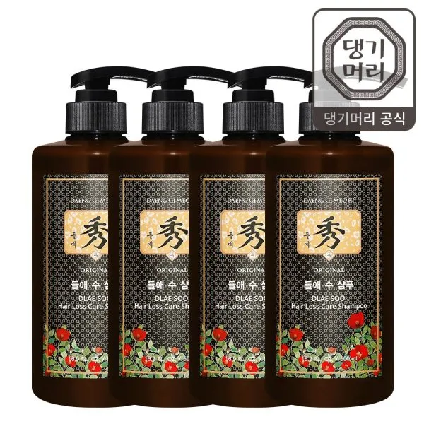 [댕기머리] 들애수 샴푸 500ml 4개, 상세 설명 참조