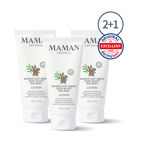 2+1 마망세뮤 천연유래성분과 유기농성분으로 순한 약산성 신생아 아기 유아 편백수 베이비로션 3 160g
