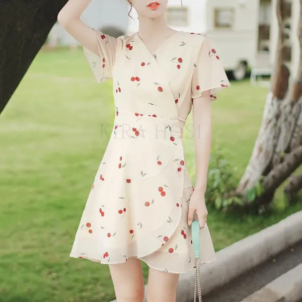 kirahosi 여성 롱원피스 쉬폰 원피스 드레스 여름 167호 + 스마트스트랩 증정 DDvw835