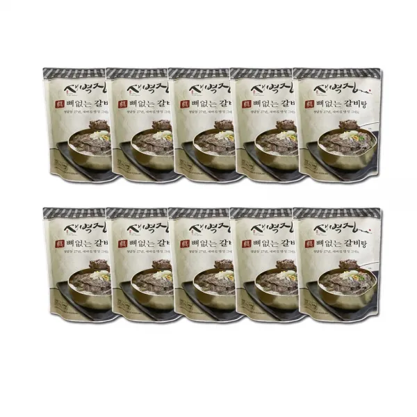 [청담동맛집] 새벽집 뼈없는 갈비탕 10팩 (팩당 700g) NEW, 10팩