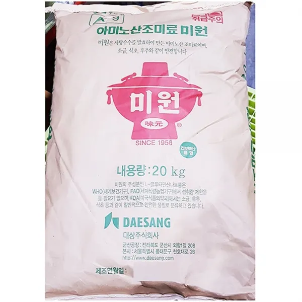 [AQB_7402598] 아미노산 미원(대상 20K) 분말조미료 미원 미원대용량 미원포대 조미료, 단일상품