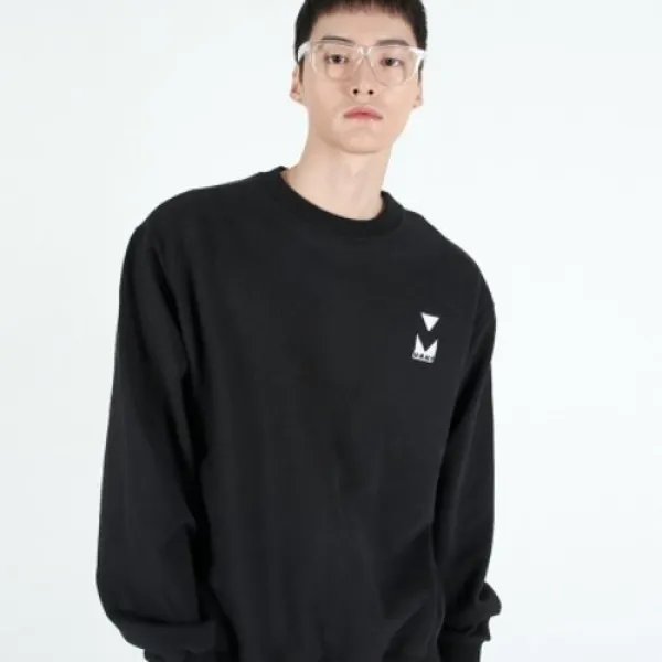 [텐바이텐] (UNISEX)950g Heavy Embroidery Sweatshirt(BLACK)