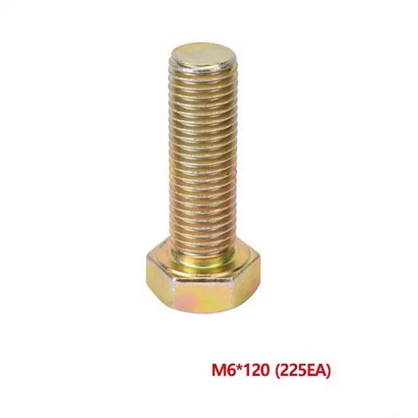 밀레마트 신진 7940202 육각볼트 스틸 M6x120mm 225개입 볼트 너트