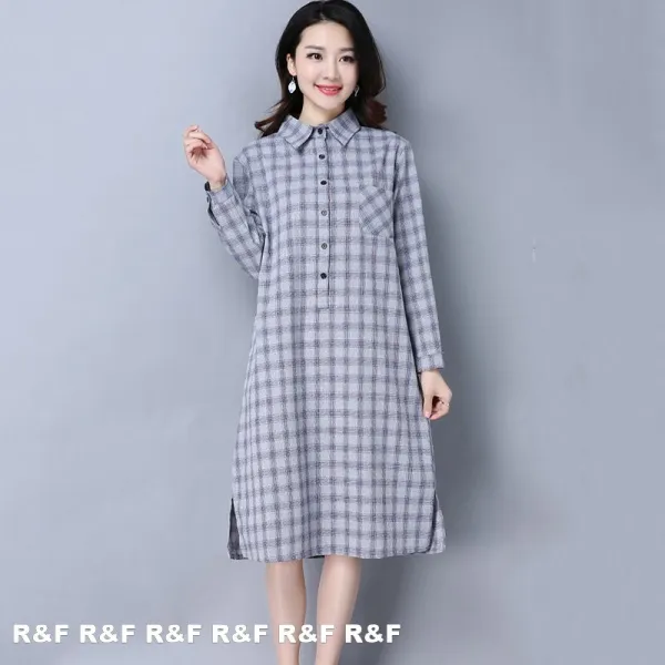 알엔에프대구총판 여성 셔츠 원피스 롱 Lh283