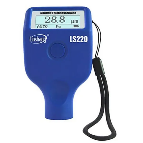 LINSHANG LS220 휴대용 일체형 코팅 피막 페인트 도막두께측정기 철비철겸용