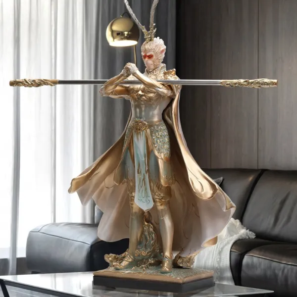 16K 86cm 초대형 제천대성 손오공 장식품 거실 TV 캐비닛 수제 피규어 Wukong Qitian Dasheng, 오공 그린 , 바람에 날리는 망토