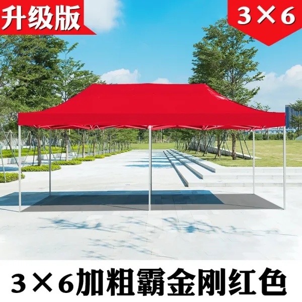 야외 사용 야시장 접이식 사방 태양 차양 가리다 빅 우산 신축 덮개 3*6굵게 4cm 악질 토호 금강 레