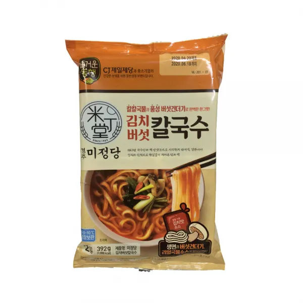  냉장 Cj제일제당 즐거운동행 김치버섯칼국수 392g 1개