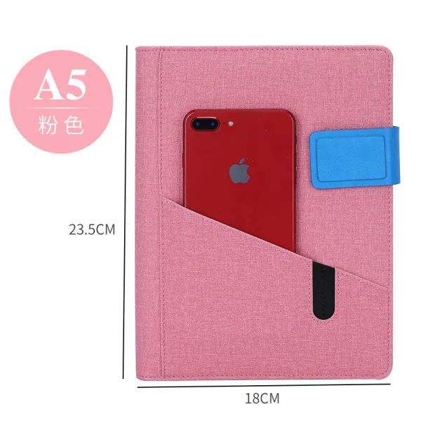 선물 세트 루스 리 프 트 노트북 비 즈 니스 박스 회의 심 플 하면 서도 창의 적 인 선물 세트 포장 수첩 선물 다이 어 리 를 선물 하 다 다이 어 리 를 선물 하 다 거래처 수출상 업 체 홍보 광고 맞 춤 형 Lo 블로킹 버클 수첩 핑크색