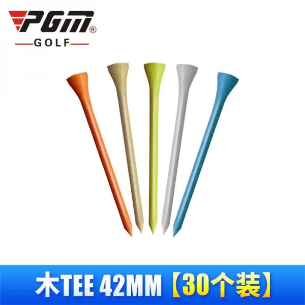 골프스파이크 골프 TEE퇴장 기구 용품 나무 TEE, T01-나무 TEE42mm(30개별포장)
