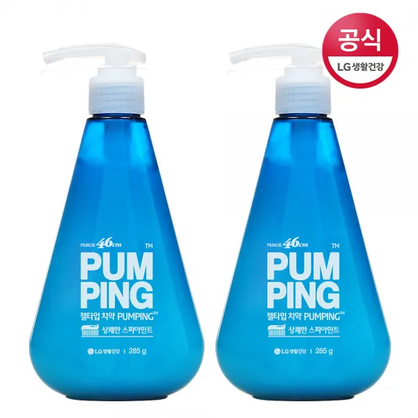 페리오 스피아민트 펌핑치약 285g X 2개, 단품