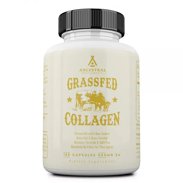 Ancestral Supplements 유리 (거실) 콜라겐 지지체 조인트 골수 연골 피부 카락 (180 캡슐), 상세설명참조