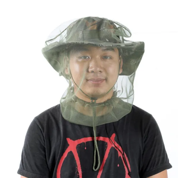 모기모방모자 모기방지용 겉봉제망제면 방봉모자 등산망 망토막걸이 군록중기 무모 2달(10), 상세설명참조
