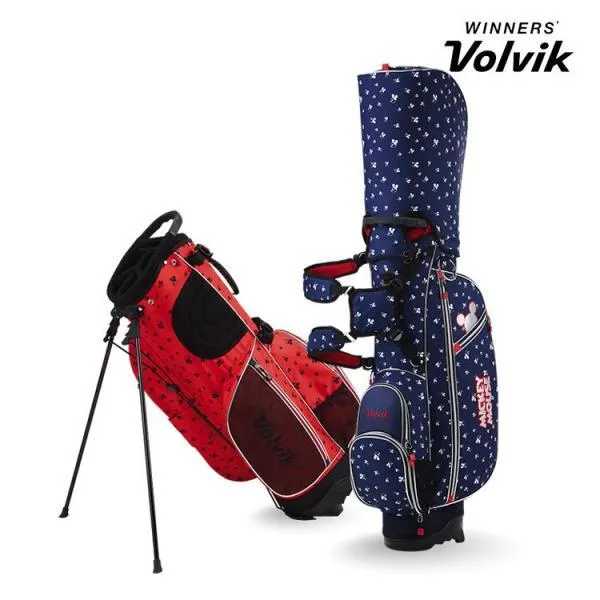  볼빅 2019 Vaib 디즈니 미키패턴 스탠드백 골프용품 Volvik Vaib Dis 색상:10 네이비