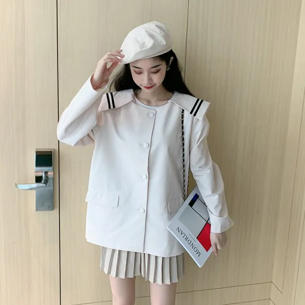 달콤감소령 슬림해보이는 마린카라 캐주얼코트