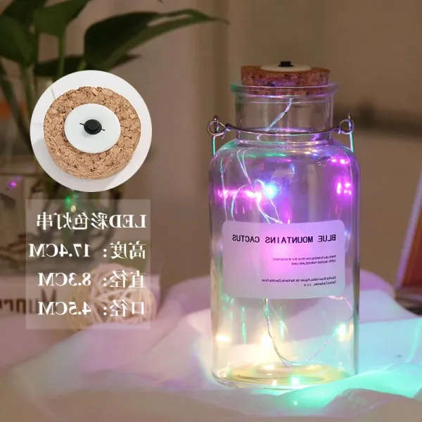 종이접기 덮개포함 밀봉된 장식품 가정용 led나무마개 유행패션 별 라이트내재 투명한 로맨틱 발광, T07-빅사이즈 투명한 색등