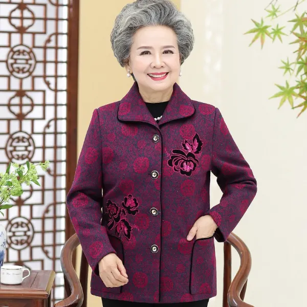 나혼자잘산다 에스닉로브가디건 할머자 가을옷 숏 코트 60 70 80 세 시어머니 실내 여성의류 중노년층 엄마