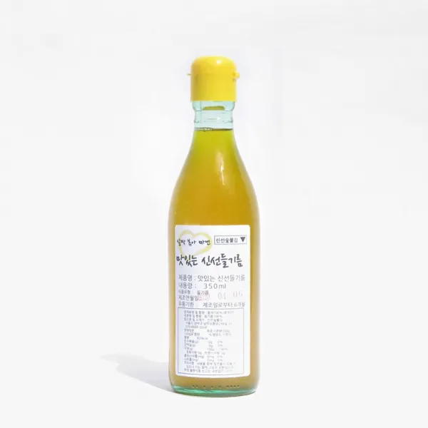 살짝 볶아 짜낸 맛있는 신선들기름 350ml 시장 들기름, 밤도깨비 살짝 볶아 짜낸 맛있는 신선들기름 350ml