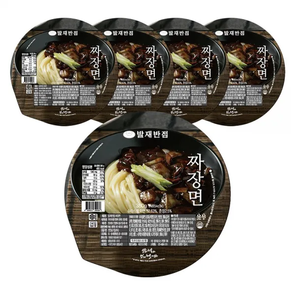 [발재반점] 수타식 중화 짜장면 380g, 5팩
