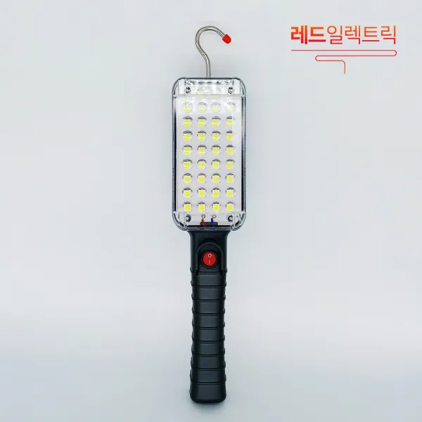 레드일렉트릭 LED충전용 34구 다목적 작업등 손전등, 레드 LED 충전용 작업등